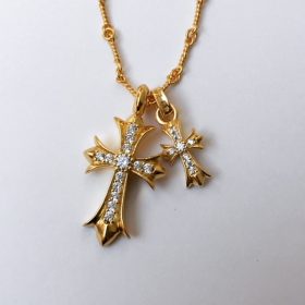 【限定★完売必至!!】★クロムハーツ★ネックレス 22K　パヴェダイヤ＆20インチツイストチェーン photo review