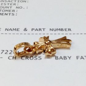 【国内発送/直営店】ネックレス クロムハーツ ベビーファット22K パヴェダイヤモンド 22K BABY FAT PAVE Diamonds 正規品 photo review