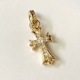 【国内発送/直営店】ネックレス クロムハーツ ベビーファット22K パヴェダイヤモンド 22K BABY FAT PAVE Diamonds 正規品 photo review